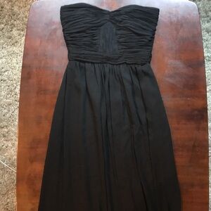 Max & Cleo Strapless Ruched Bodice Maxi Dress in Black